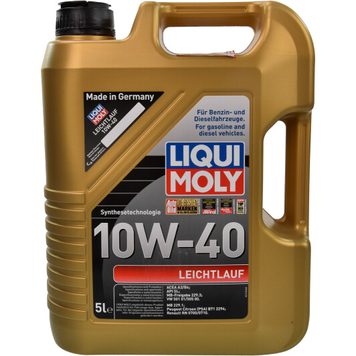 Масло моторное Liqui Moly Leichtlauf 10W40 5L, 9502 PM-287 фото