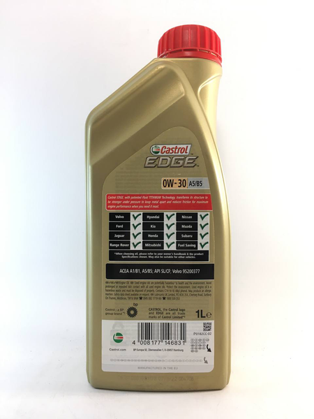 Мастило моторне Castrol EDGE A5/B5 0W30 1L, RBEDGEA512X1L PM-97 фото