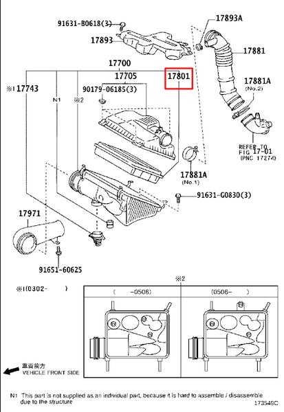 Фильтр воздушный Toyota 4Runner / Hilux / LC 120 / LC 150, 1780130040 PM-1304 фото