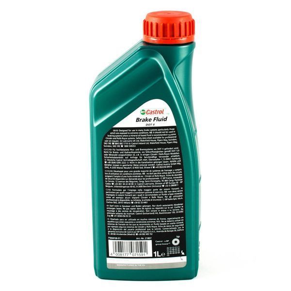 Рідина гальмівна Castrol DOT-4 1L, EBCBFDT412X1L PM-4 фото
