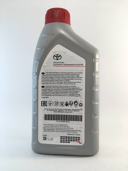 Масло трансмиссии Toyota atf ws 1l, 0888681210 PM-907 фото