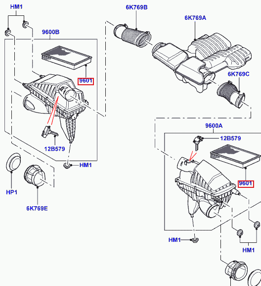 Фильтр воздушный Range Rover III/IV/Sport, LR011593 PM-1259 фото