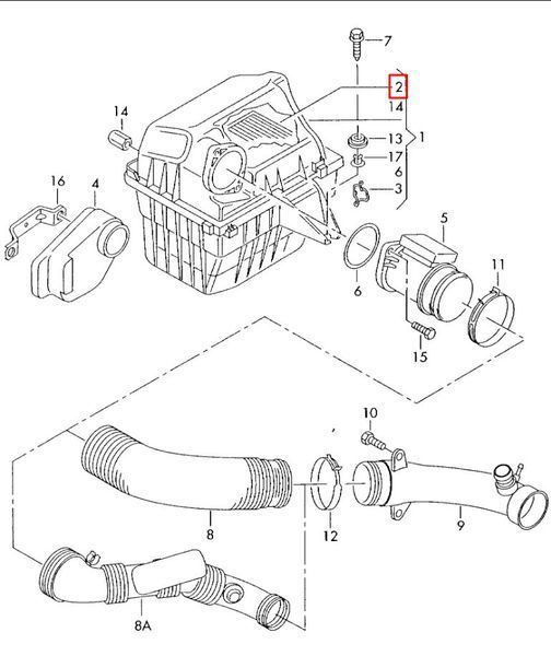 Фильтр воздушный VW T4 1.9-2.8, 074129620 PM-1361 фото