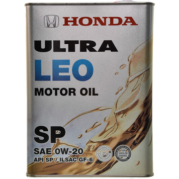 Масло моторное Honda Ultra LEO SP/GF6 0W20 4L, 0822799974 PM-262 фото