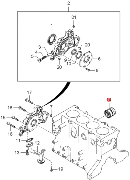 Фильтр масляный HYUNDAI / Kia, 2630002500 PM-1439 фото