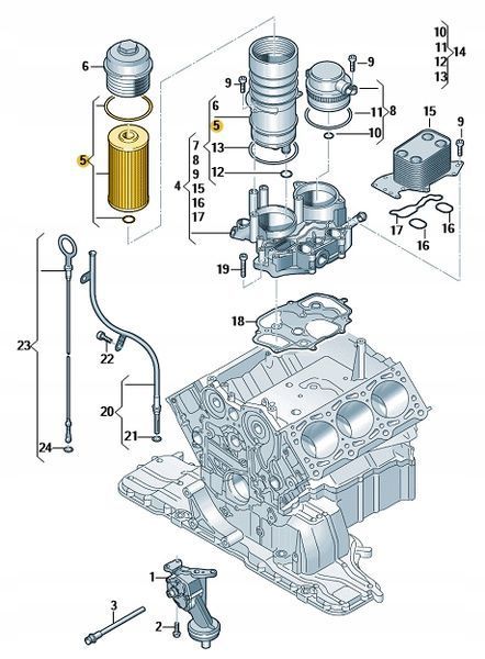 Фільтр масляний VW Touareg 3,0D, 057115561L PM-1567 фото