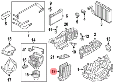 Фильтр салона BMW 5 (f10)/7 (f01) 2.0-6.0 08- , 64119163329 PM-1619 фото