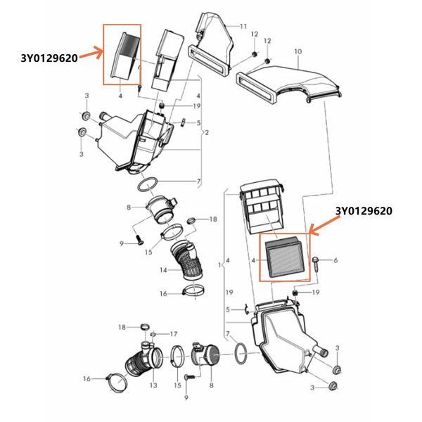 Фільтр повітряний bentley mulsanne, 3y0129620 PM-1370 фото