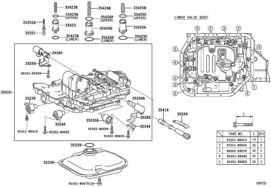Фільтр акпп toyota corolla /rav4/auris/avensis/yaris, 353300w021 PM-1070 фото