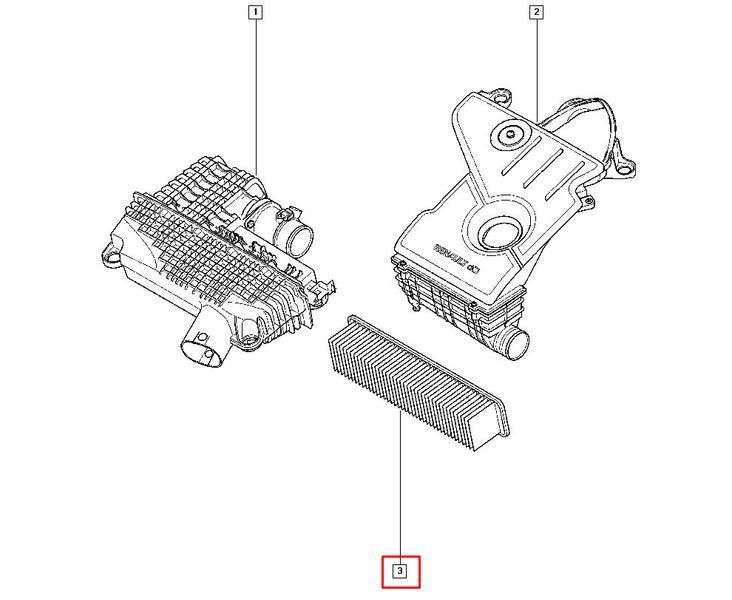 Фильтр воздушный Renault Kangoo 1.5 dCi, 8200989933 PM-1271 фото
