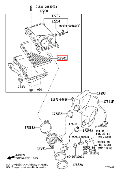 Фільтр повітряний Toyota LC150, 1780138051 PM-1323 фото