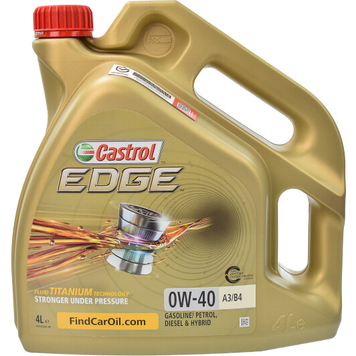 Мастило моторне Castrol Edge 0W40 A3/B4 4L, 4008177077036 PM-128 фото