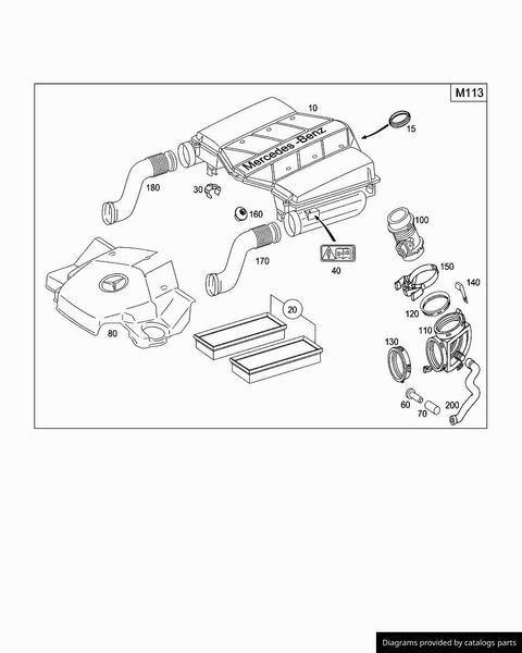 Фильтр воздушный Mercedes M 273 / ML W164 / GL X164 / SLK R171 / C W203 / W204 / GLK X204 / E C207 / W211 PM-1228 фото