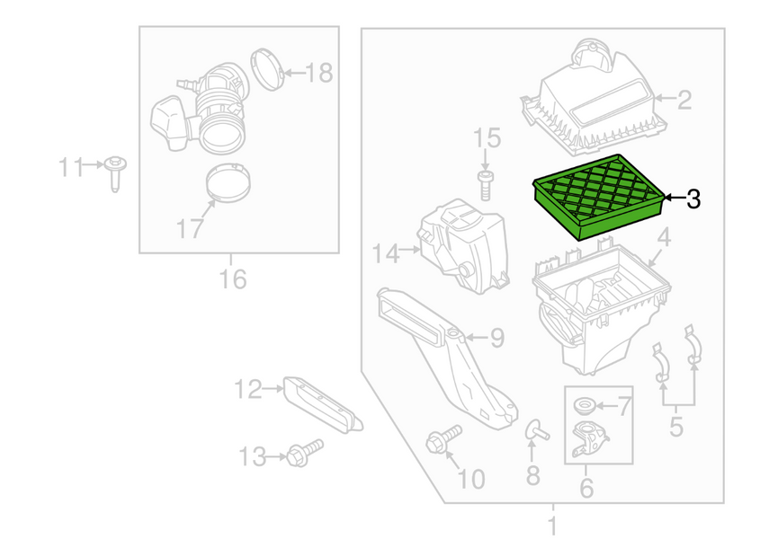 Фільтр повітряний Ford 1.5/2.0/2.5/2.7-3.5, DS7Z9601D PM-1129 фото