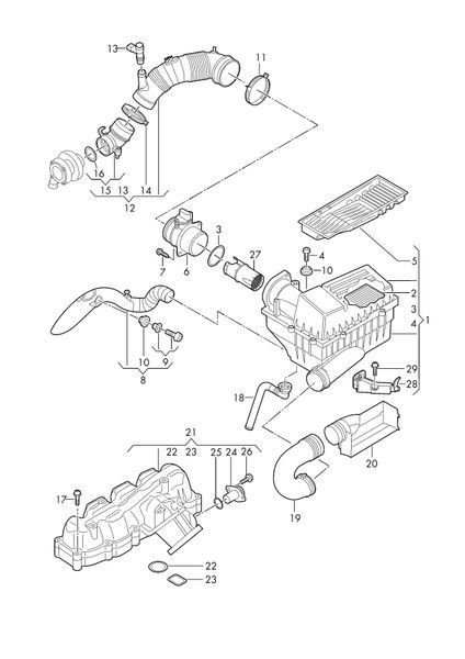 Фильтр воздушный vw caddy 1.9/2.0tdi 03-, 1k0129620d PM-1381 фото