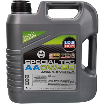 Масло моторное Liqui Moly Special Tec AA 0W20 4L, 8066 PM-293 фото